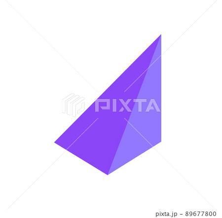 Pyramid Geometric Shape 3D Vector Illustration Pyramid Geometric Shape 3D Vector Illustration 89677800