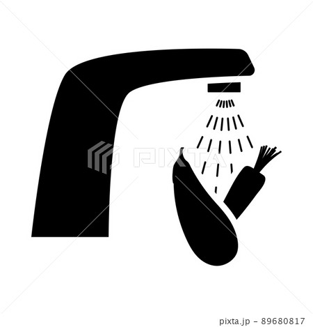 Wash Food Hygiene Icon 89680817