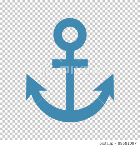 Blue anchor mark 89681097