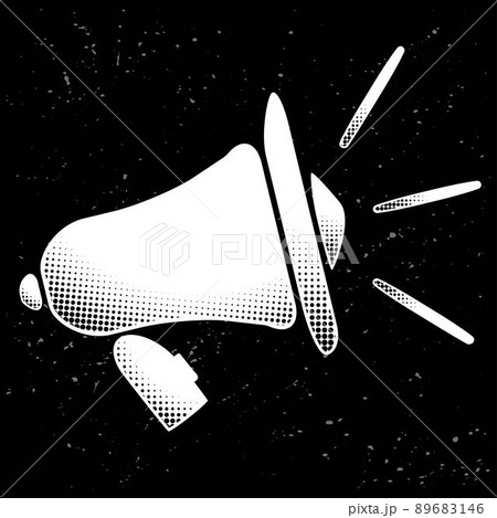 Mouthpiece black halftone background Mouthpiece black halftone background 89683146
