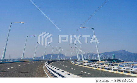 新北九州空港線の新北九州空港連絡橋(福岡県) 新北九州空港線の新北九州空港連絡橋(福岡県) 89683610