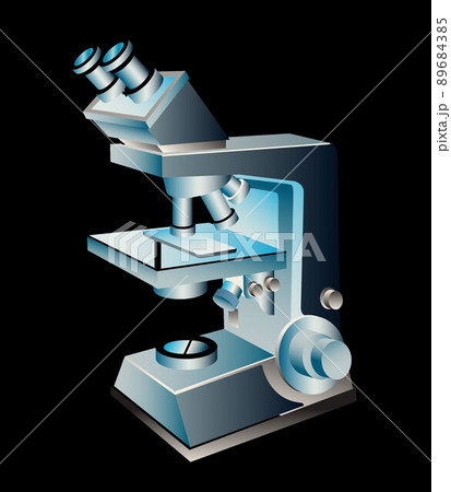 デジタルマイクロスコープ顕微鏡5のイラスト素材