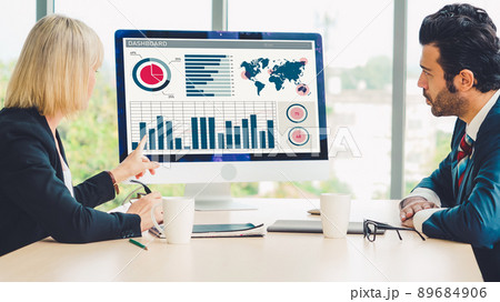 Business data dashboard analysis by ingenious computer software Business data dashboard analysis by ingenious computer software 89684906
