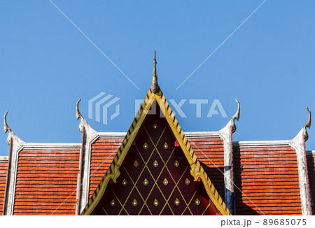 Art striped roof Buddhist beautiful Art striped roof Buddhist beautiful 89685075