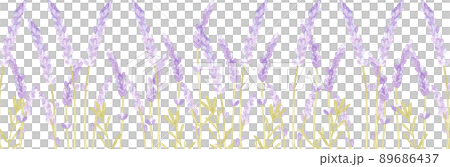 用水彩畫的薰衣草花田 用水彩畫的薰衣草花田 89686437