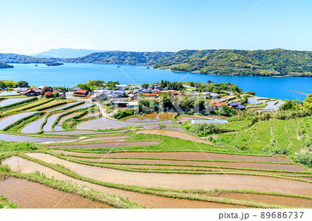 初夏の瓜ヶ坂の棚田 佐賀県唐津市 初夏の瓜ヶ坂の棚田 佐賀県唐津市 89686737