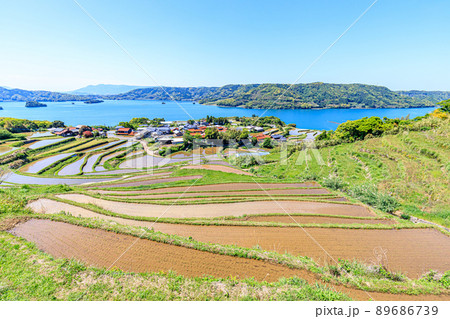 初夏の瓜ヶ坂の棚田　佐賀県唐津市 89686739