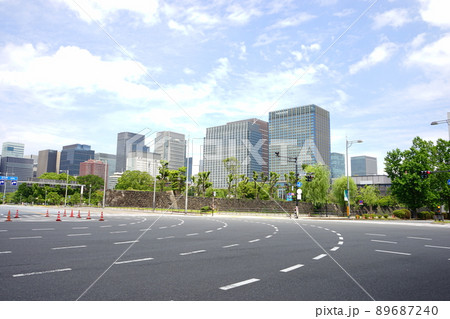 日本 東京 祝田橋 交差点 日本 東京 祝田橋 交差点 89687240