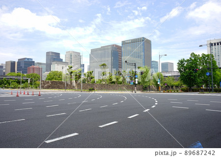 日本 東京 祝田橋 交差点 日本 東京 祝田橋 交差点 89687242