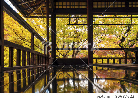 紅葉の瑠璃光院 京都の紅葉名所 SNS映えスポット もみじと日本庭園 紅葉の瑠璃光院 京都の紅葉名所 SNS映えスポット もみじと日本庭園 89687622