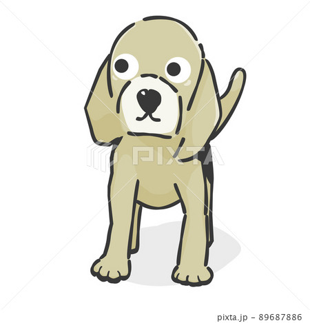 かわいい犬 イラストアイコン のイラスト素材 6876