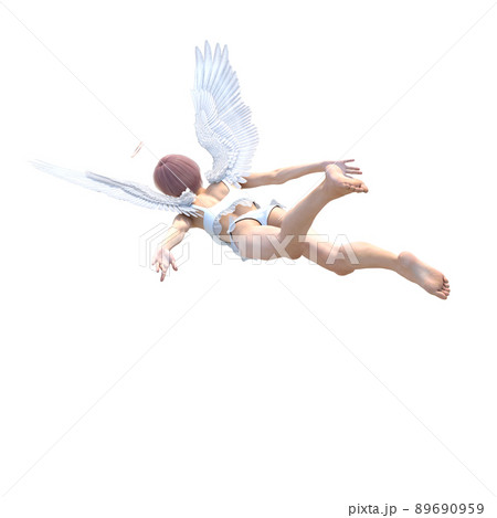 美脚の天使　perming 3DCGイラスト素材 89690959