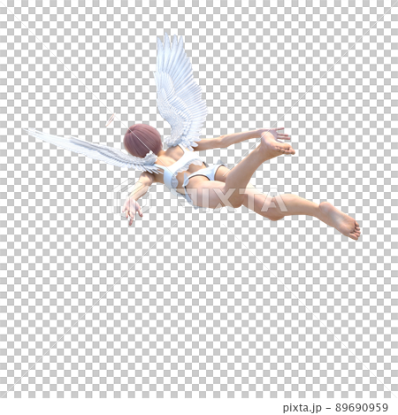 美脚の天使　perming 3DCGイラスト素材 89690959