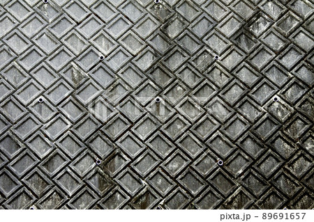 背景素材（擁壁・ブロック） 89691657