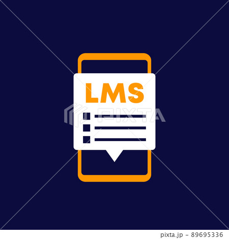 LMS vector icon, Learning Management System 89695336