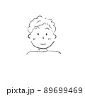 正面を向いた男性 89699469