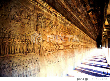 アンコールワット 第一回廊 乳海攪拌 89699588