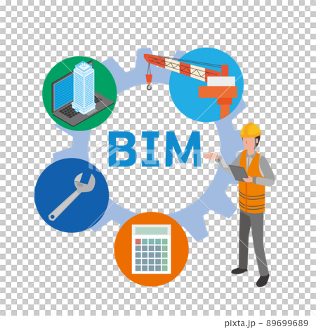 ビル建築BIMのイメージ 89699689