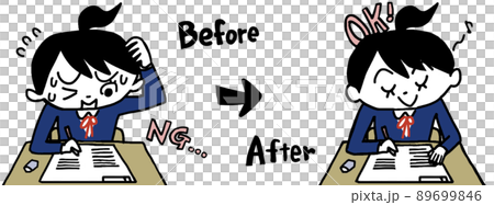 水手服女孩前後 89699846