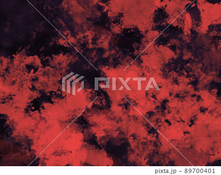 「グランジ」荒い塗りの背景・赤・黒 89700401