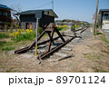 線路の終わり「車止め」JR久留里線上総亀山駅 89701124