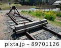 線路の終わり「車止め」JR久留里線上総亀山駅 89701126