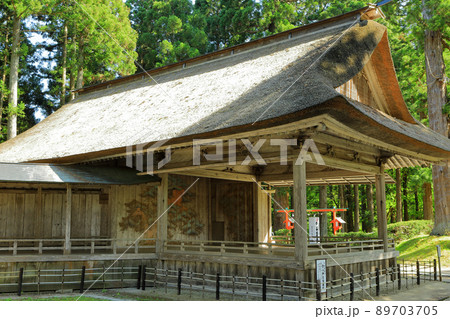 世界遺産 平泉中尊寺白山神社能舞台 岩手県 世界遺産 平泉中尊寺白山神社能舞台 岩手県 89703705
