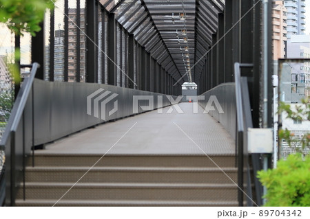 長い歩道橋(荒川自然公園) 長い歩道橋(荒川自然公園) 89704342