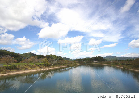 篠山川　新田橋から風景　9月　 89705311