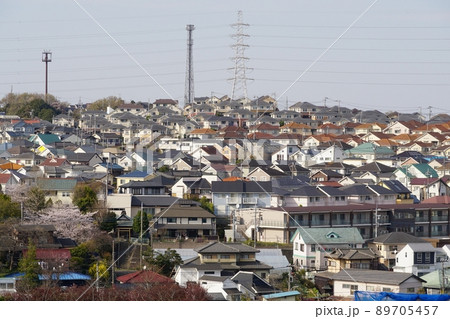 花桃の丘から見た美しが丘の住宅街 89705457