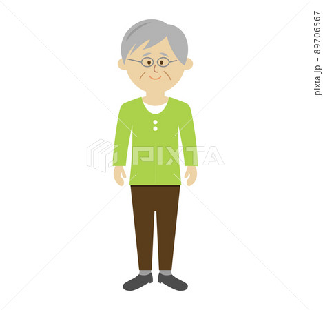 おじいちゃんのイラストイメージ 89706567