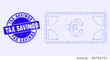 Blue Grunge Tax Savings Seal and Euro Banknotes Income Mosaic Blue Grunge Tax Savings Seal and Euro Banknotes Income Mosaic 89706754