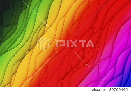 Abstract colorful background, cut waves. 3D rendering Abstract colorful background, cut waves. 3D rendering 89709496