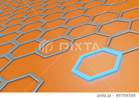 Technological comb orange background, 3D rendering Technological comb orange background, 3D rendering 89709500