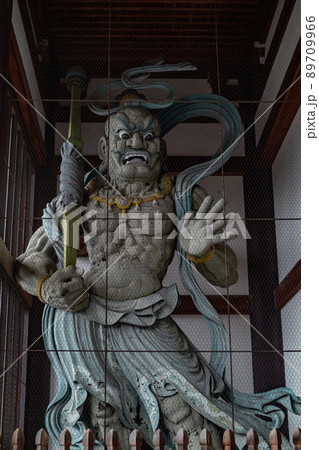 福井　勝山市　清大寺　阿吽像 89709966