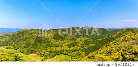 冷水岳公園展望台からの眺め　パノラマ　【長崎県佐世保市】 89710217