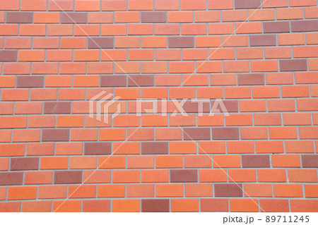 レンガ, 壁, 外壁, タイル, 素材, テクスチャ, 赤レンガ, 壁面, 背景素材,ブロック 89711245