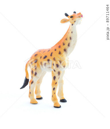 Toy giraffe on a white background 89711464