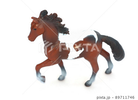 Horse toy on white background Horse toy on white background 89711746