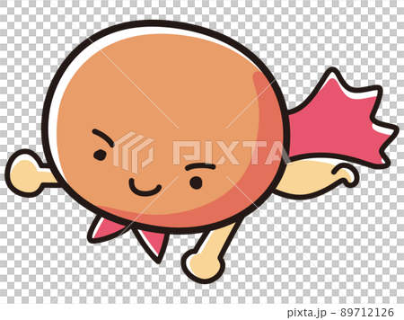 Illustration of a hero character with a round face Illustration of a hero character with a round face 89712126