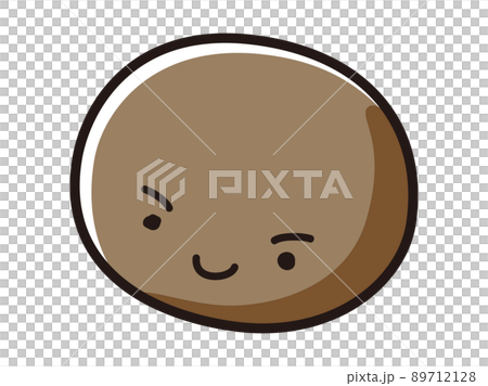 Illustration of a round face character Illustration of a round face character 89712128