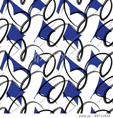 Heart shaped brush stroke seamless pattern design for fashion textiles, graphics and crafts 89712838