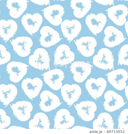 Heart shaped brush stroke seamless pattern design for fashion textiles, graphics and crafts Heart shaped brush stroke seamless pattern design for fashion textiles, graphics and crafts 89713052