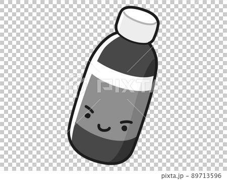 Illustration of energy drink character (black and white) Illustration of energy drink character (black and white) 89713596