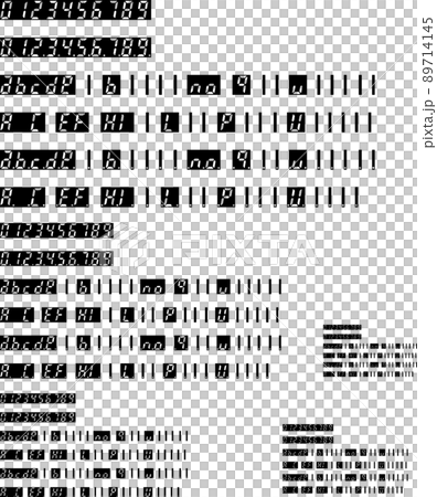 7セグメントLEDの文字 89714145