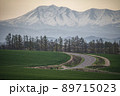 美瑛からみる大雪山系の風景 89715023
