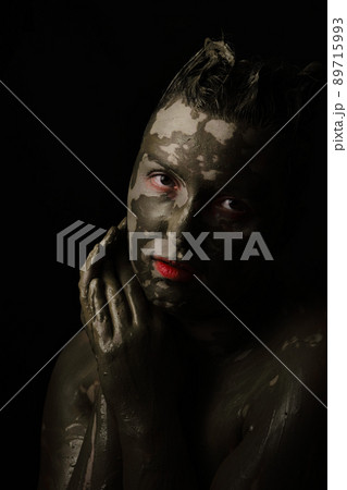 dirty smeared make up 89715993