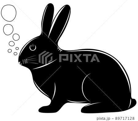 つぶやくクロウサちゃん 89717128