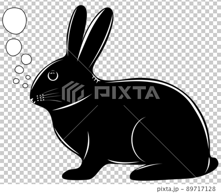 つぶやくクロウサちゃん 89717128