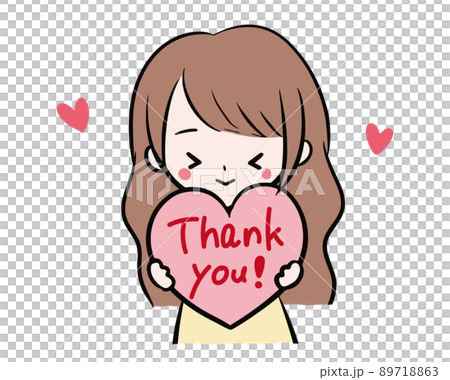 ありがとうを伝える女の子 ありがとうを伝える女の子 89718863